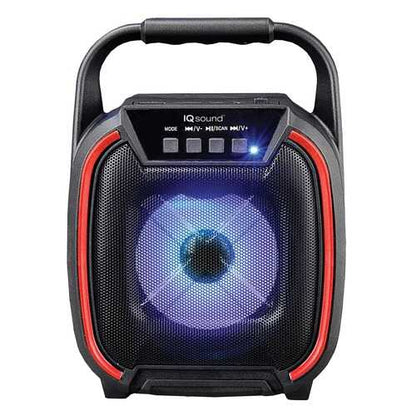 Supersonic IQ-1674BT- Red 4-Inch Portable Bluetooth Speaker (Red)