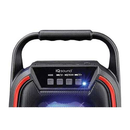Supersonic IQ-1674BT- Red 4-Inch Portable Bluetooth Speaker (Red)