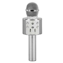 将图片加载到图库查看器，Supersonic SC-904BTK- Silver Wireless Bluetooth Microphone with Built-in Hi-Fi Speaker (Silver)
