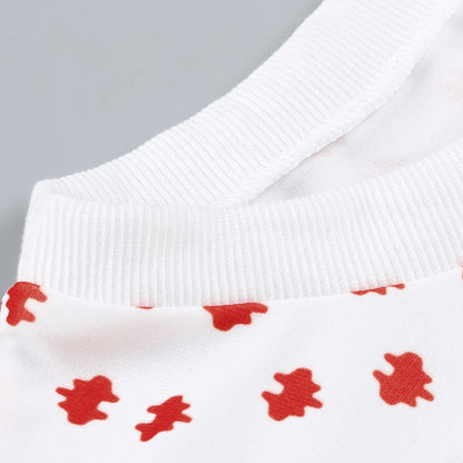Sagace Winter Christmas Dress Women O Neck Cotton Dress Ladies Long Sleeve Sweetly Snowflake Printed Red  Dress