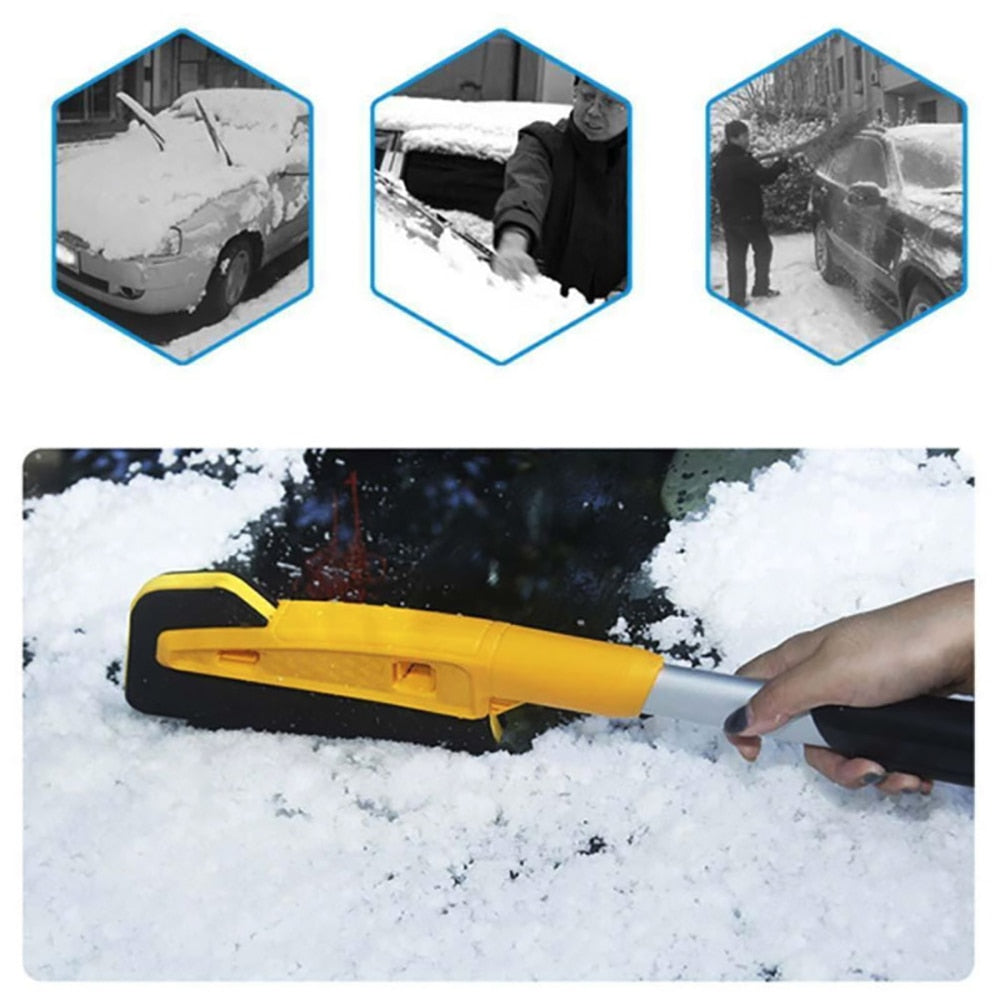 Scalable Car Multifunctional Snow Shovel Brush Ice Scraper Glass Cleaning Tools Machine Auto Adjustable Removal Equipment