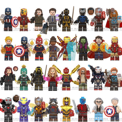 Scarlet Witch Shuri Gamora Wasp Pepper War Machine Captain America Super Hero Building Blocks Toys Gift Avengers Endgame Lego
