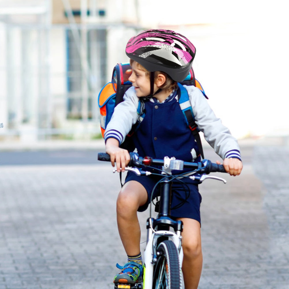 Scooter Skateboard Roller Skate Riding Safety Helmet Cycling Bicycle Riding Equipment Children Bicycle Helmet for 5-12 year Kids