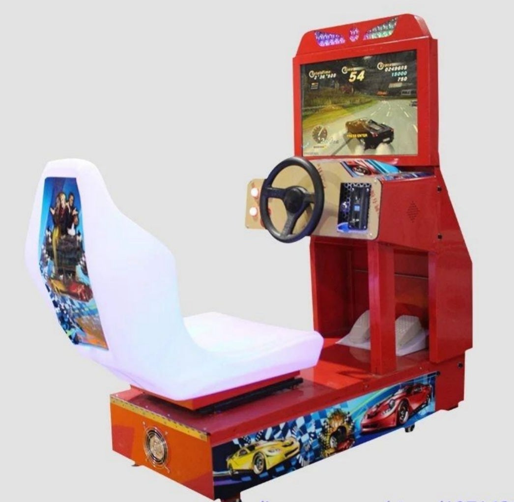 Kids Amusement Park Device Coin Operated Drive Car Racing Game Machine