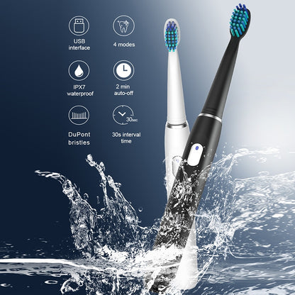 Seago Electric Toothbrush Rechargeable USB Charging Adult with Timer Teeth Whitening with 4 Modes Healthy Gifts