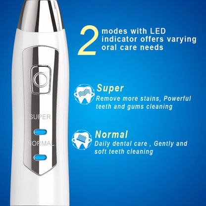 Seago Sonic Electric Toothbrush Adult Timer Brush USB Charger Rechargeable Tooth Brushes 3 Replacement Heads Set