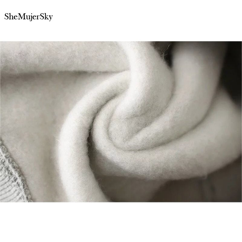 SheMujerSky Sweater Women Long Dress Embroidery Floral moleton feminino Pullover Womens 2017 Winter