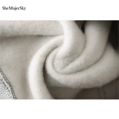 SheMujerSky Sweater Women Long Dress Embroidery Floral moleton feminino Pullover Womens 2017 Winter