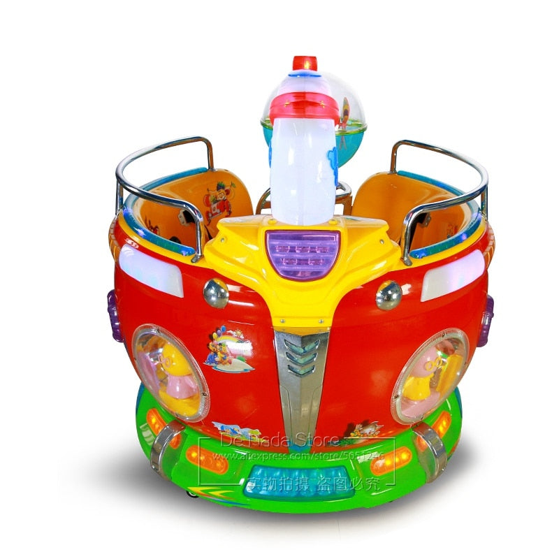 Shopping Malls Kids Rotating Cup Swing Game Machine Coin Operated Amusement Arcade Machine Kiddie Rides