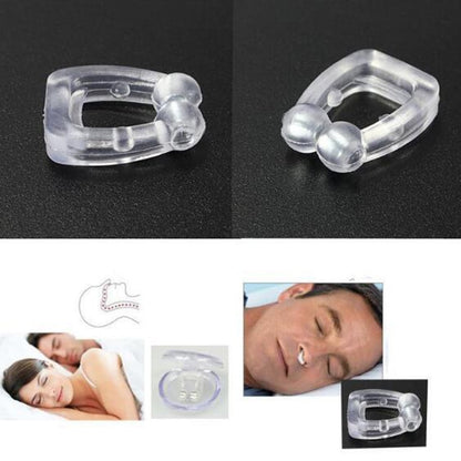 Silicone Anti snorring Clip Nose Sleeping Aids Anti Snore And Apnea Purifier For Better Breath White Magnet Stop Snoring Devices