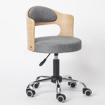 Simple Bar Chair, Domestic Lift Swivel Chair, Solid Wood Back, Manicure Chair, Bar Counter, High Stool, Beauty Salon, Round Stoo