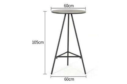 Simple Bar Table And Chair Combination Wrought Iron Home High Foot Small Round Table Balcony Outdoor Leisure Bar Coffee Table