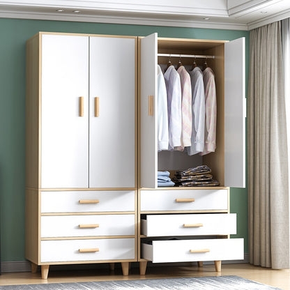Simple Master Bedroom Closet Household Bedroom Modern and Simple Economic Closet Nordic Style Assembly Storage Cabinets