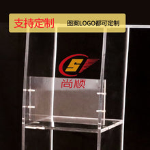 将图片加载到图库查看器，Simple Transparent Acrylic Church Podium Welcoming Platform Podium Table Consultation Reception Desk Shopping Speaking Platform
