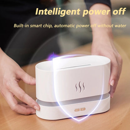 Simulation Flame Ultrasonic Humidifier USB Essential Oil Diffuser Home Office Air Freshener Soothe Sleep Flame Lamp Atomizer
