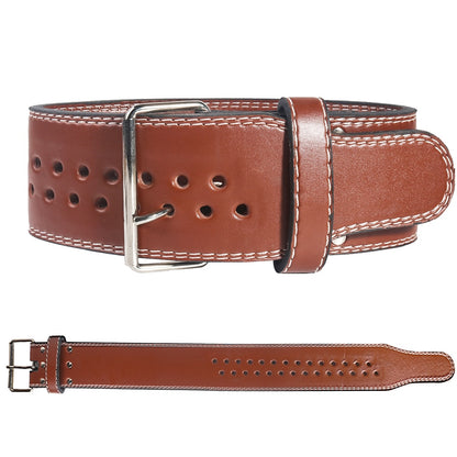 SkangDuke 10MM Buckle Leather Squats Weightlifting Belt Barbell Dumbbell Fitness Gym Weights Training Waist Support Equipment