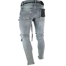 Load image into Gallery viewer, Skinny Ripped Jeans For Men Male Blue Motorcycle Jeans Denim Pants Fashion Brand Hole Biker Jeans Plus Size S-3XL
