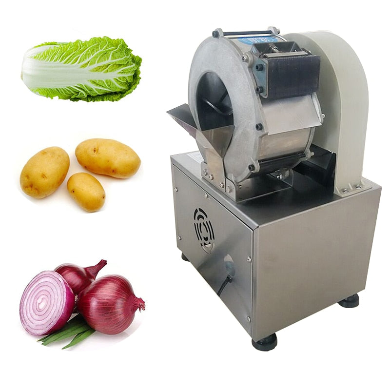 Small electric food vegetable shredding machine vegetable cutting machine cabbage pepper leek celery green onion cutting machine