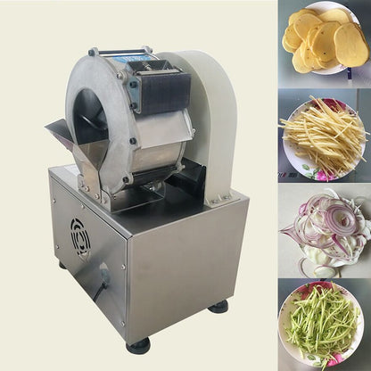 Small electric food vegetable shredding machine vegetable cutting machine cabbage pepper leek celery green onion cutting machine