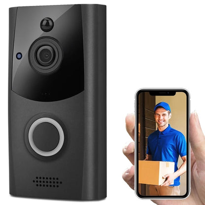 Smart Home Wireless Wifi 720P Video Doorbell with PIR Motion 2-Ways Audio Talk Night Vision Waterproof HD Security Camera