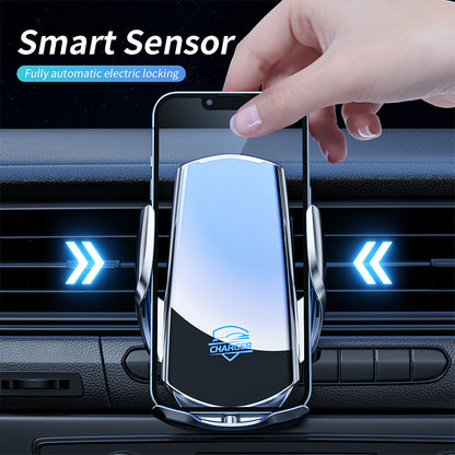 Smart Sensor Automatic Clamping 15W Fast Car Wireless Charger Stand Air Outlet Multifunction Phone Wireless Charging Bracket