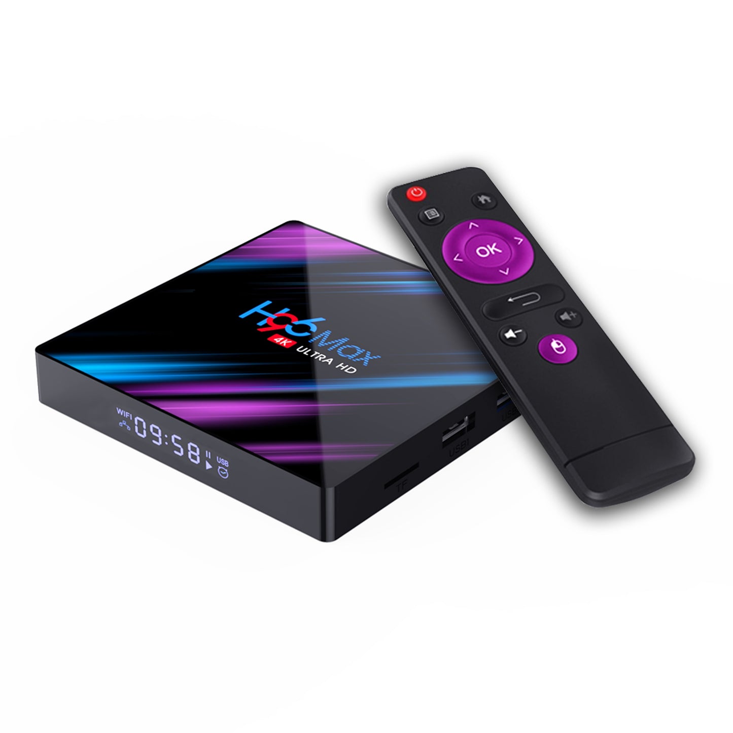 Smart TV BOX Android box 9.0 h96 Max rk3318 4K Dual Wifi BT Media player Play Store Fast Android tm TV Set Top Box h96max vs iptv