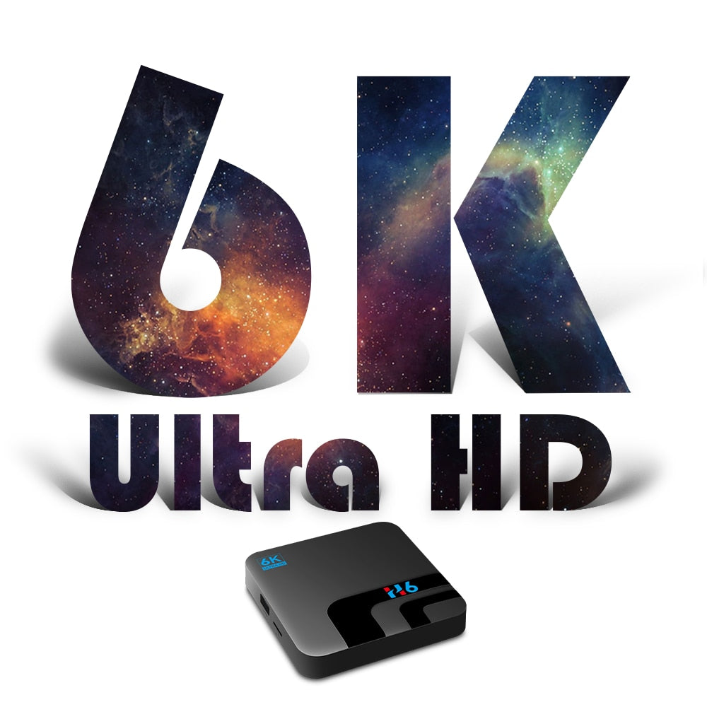 Smart Tv Box Android 10 H616 4GB 32GB 64GB Google Voice Assitant  2.4G 5GHz Wifi Bluetooth 6K 3D media player Set top box