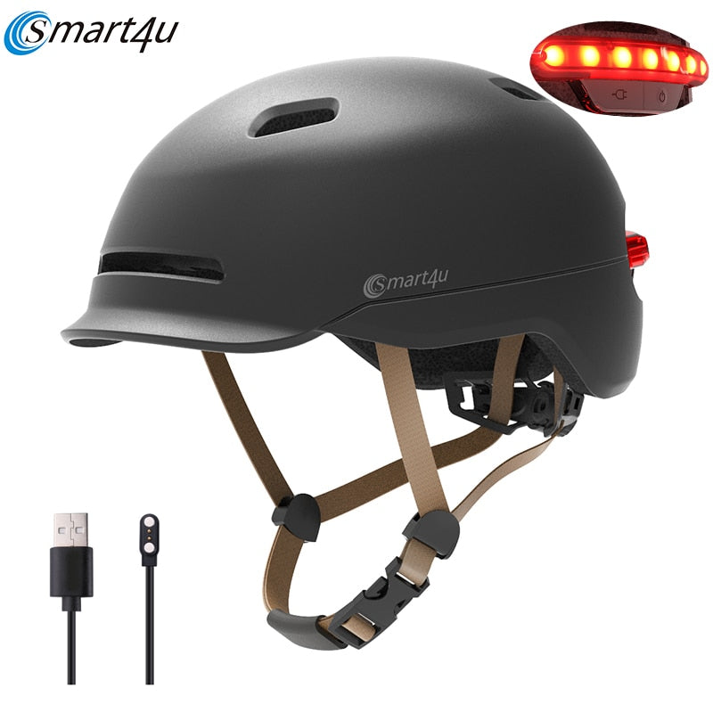 Smart4u MTB Cycling Bike Bicycle Ultralight Light electric Bike Brompton Bike LED Smart Flash Light Helmet Kids Helmet Men Women
