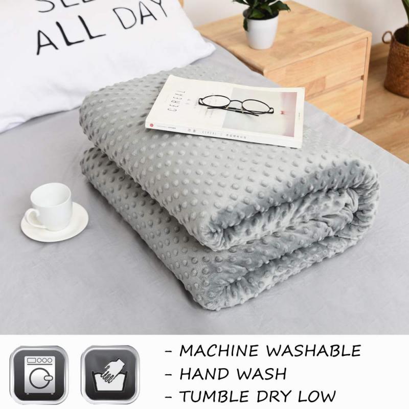 Soft Gravity Carpet Weighted Blanket Decompression Rug Quilt Sleep Aid Pressure Helper For Anxiety Insomnia Stress Adult Gifts
