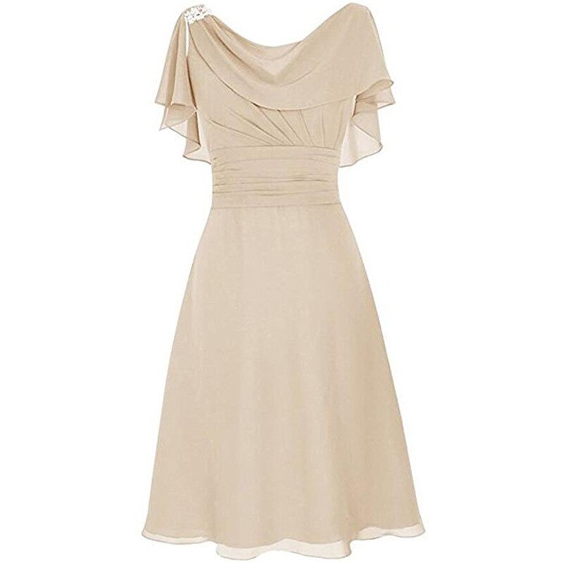 Solid High-waist Dresses Woman Party Night Dress Women Plus Size High Quality Polyester Dress Women 2019 May