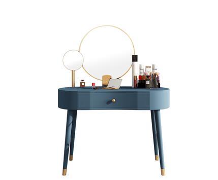 Solid wood dressing table modern minimalist bedroom light luxury dressing table with mirror integrated net celebrity home Nordic