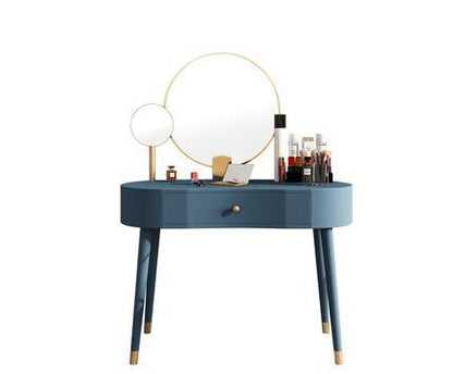 Solid wood dressing table modern minimalist bedroom light luxury dressing table with mirror integrated net celebrity home Nordic