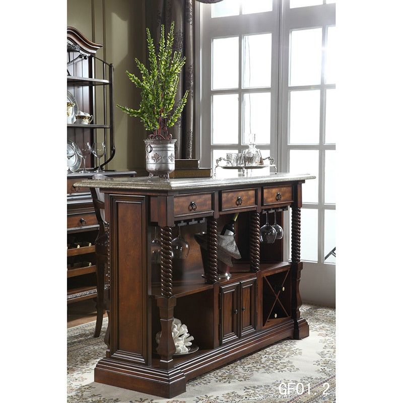 Solid wood home bar furniture bar table and bar chair GF02