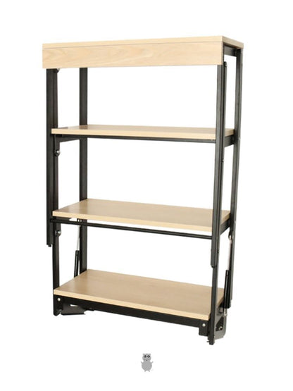 Space Saving Design Hidden Wall Garden Storage Rack Extended Table