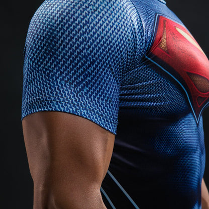 Spiderman VS Superman T Shirt Tee 3D Printed T shirts Men Short Raglan sleeve Fitness Cosplay Costume DC Film Slim Fit Tops Male