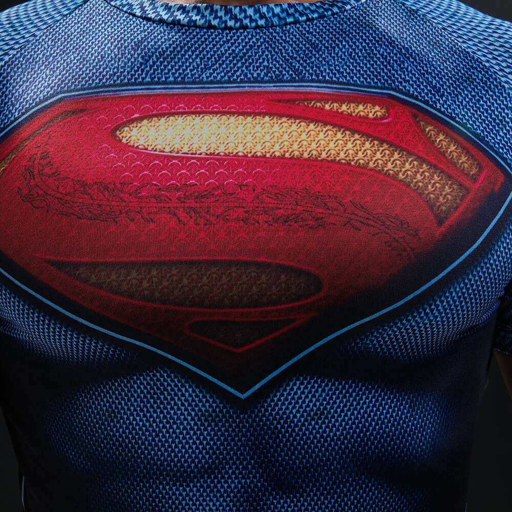 Spiderman VS Superman T Shirt Tee 3D Printed T shirts Men Short Raglan sleeve Fitness Cosplay Costume DC Film Slim Fit Tops Male