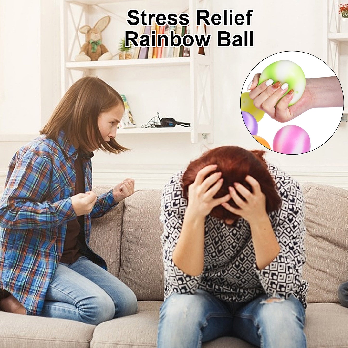 Squeeze Anti Stress Ball Toys Stress Relief Toys Fidget Balls Board Games For Kids Adult Decompression Toy Infinity Random Color