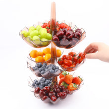 Load image into Gallery viewer, Stackable Fruit Cake Plate Stand Home Party Dessert Storage Rack Cupcake Serving Storage Holder Tray Creative Multi-layer
