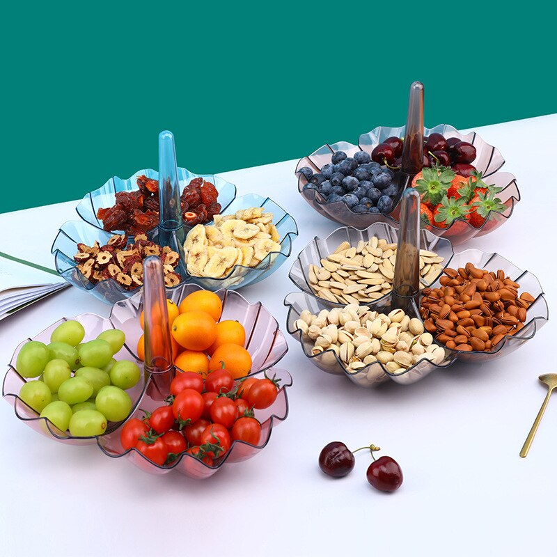 Stackable Fruit Cake Plate Stand Home Party Dessert Storage Rack Cupcake Serving Storage Holder Tray Creative Multi-layer