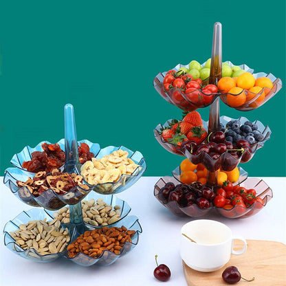 Stackable Fruit Cake Plate Stand Home Party Dessert Storage Rack Cupcake Serving Storage Holder Tray Creative Multi-layer