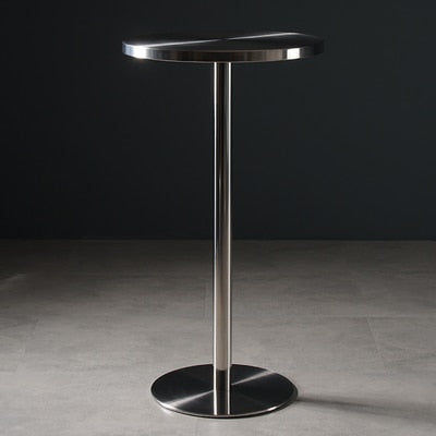 Stainless Steel Bar Table.Metal Round Outdoor Ktv Home Bar. Table Milk Tea Shop. Simple High Table