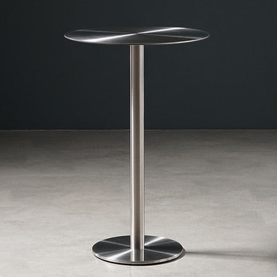 Stainless Steel Bar Table.Metal Round Outdoor Ktv Home Bar. Table Milk Tea Shop. Simple High Table