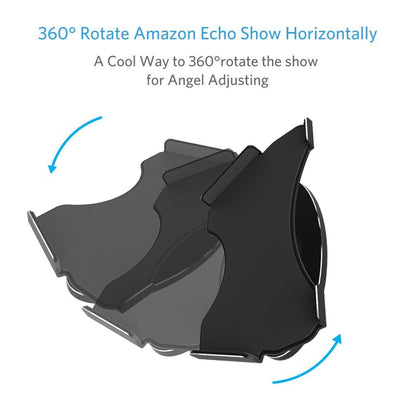 Stand Holder For Echo Show Home Voice Speaker Mount 360 Rotation Bracket Polished Bright Aluminum Speaker Stand