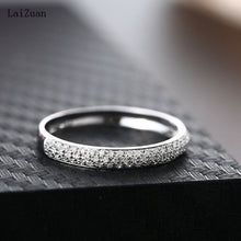 Charger l&#39;image dans la galerie, Sterling Silver Fine Jewelry Pave Setting Natural Diamond Band Generous Ring
