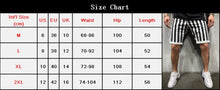 将图片加载到图库查看器，Stylish Hot Sale Men Black White Striped Plaid Loose Gym Fitness Shorts Running Sport Workout Casual Jogging Sweat Shorts M-XXL
