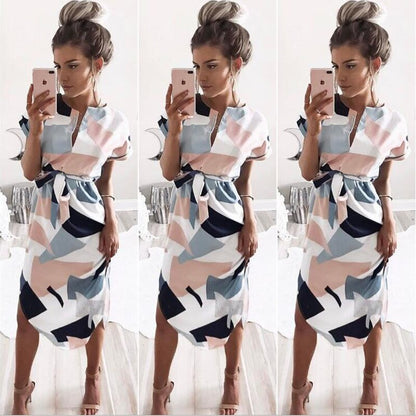 Summer Maxi Dress Women 2019 Pink Floral Print Boho Beach Dress Ladies Evening Party Long Dress Sundress Vestidos de festa 3XL