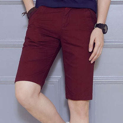 Men's Cotton Shorts Summer Casual Fashion Shorts Male Slim Fit Short Pants Plus Size 28-40 Homme