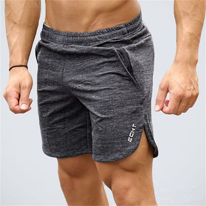 Summer Men's Slim Brand Shorts Calf Length Fitness Bodybuilding Fashion Casual Gyms Jogger Workout Beach Short pants Sportswear