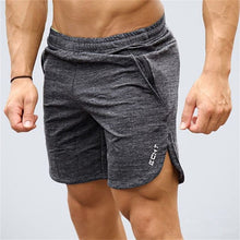 Load image into Gallery viewer, Summer Men&#39;s Slim Brand Shorts Calf Length Fitness Bodybuilding Fashion Casual Gyms Jogger Workout Beach Short pants Sportswear
