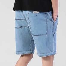 Load image into Gallery viewer, Men&#39;s Summer Thin Elastic Waist Band Denim Shorts Mens Loose Plus Size Big 4XL 5XL 6XL Large Size Shorts Casual Fat Male Jeans Bermuda
